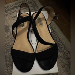 Steve Madden Black Strappy Sandals